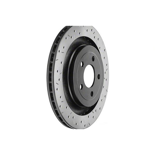 Dbausa Mustang 4000 Series XS Drilled & Slotted Rear Rotor (15-17 EcoBoost PP/GT) 602 DBA42165BLKXS