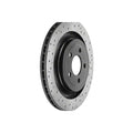 Dbausa Mustang 4000 Series XS Drilled & Slotted Rear Rotor (15-17 EcoBoost PP/GT) 602 DBA42165BLKXS