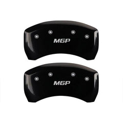 MGP Mustang Caliper Covers - Glossy Black w/ MGP Logo - Front & Rear (11-14 GT, V6) 228 10197SMGPBK