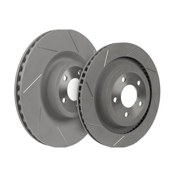 Steeda Mustang GT PP Slotted Front and Rear Brake Rotors (15-17 GT) 555-6026