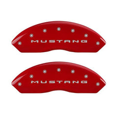 MGP Mustang Caliper Covers - Red w/ 3.7 logo - Front and Rear (2015 V6) 228 10202SM32RD
