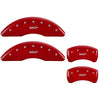 MGP Mustang Caliper Covers - Red w/ MGP logo - Front and Rear (2015 GT) 10200SMGPRD