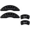 MGP Mustang Caliper Covers - Matte Black w/ GT logo - Front and Rear (2015 GT) 228 10200S2MGMB