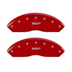 MGP Mustang Caliper Covers - Red w/ MGP logo - Front and Rear (2015 EcoBoost) 228 10202SMGPRD