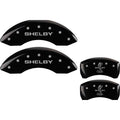 MGP Mustang Caliper Covers - Glossy Black w/ Shelby Snake Logo - Front & Rear (11-14 GT, V6) 228 10198SSBYBK