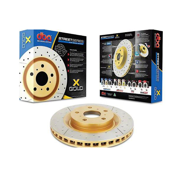 Dbausa Mustang Street Series Drilled & Slotted Rear Rotor (15-17 EcoBoost PP/GT) 602 DBA2165BLKX