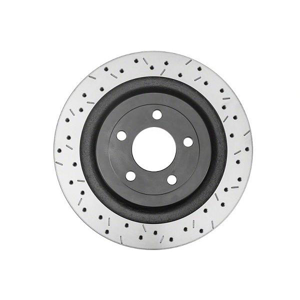 Dbausa Mustang 4000 Series XS Drilled & Slotted Rear Rotor (15-17 EcoBoost PP/GT) 602 DBA42165BLKXS