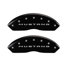 MGP Mustang Caliper Covers - Glossy Black w/ 3.7 logo (2015 V6) 10202SM32BK