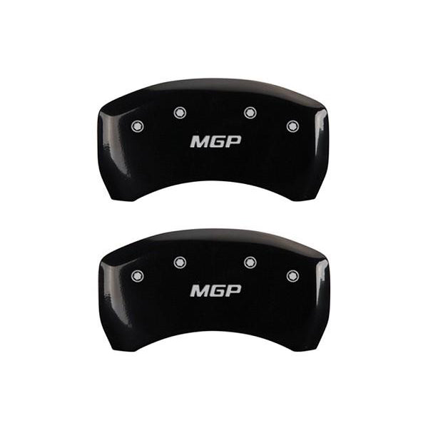 MGP Mustang Caliper Covers - Glossy Black w/ MGP logo - Front and Rear (2015 GT) 10200SMGPBK