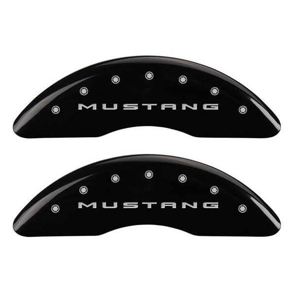 MGP Mustang Caliper Covers - Glossy Black w/ 5.0 logo - Front and Rear (2015 GT) 228 10200SM52BK