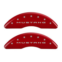 MGP Mustang Caliper Covers - Red w/ 5.0 logo - Front and Rear (2015 GT) 228 10200SM52RD